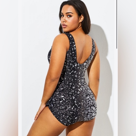 NWT Swimsuits for All Ombré leopard one piece - Picture 3 of 14